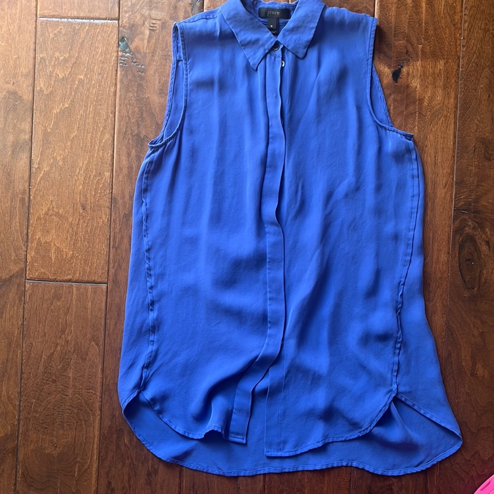 Jcrew 100% silk shirt